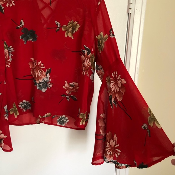 Charlotte Russe Long Sleeve Blouse. Sz xLg - Picture 5 of 8